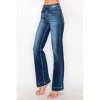 Women's High Rise Straight Jeans Dark - RISEN - 3 of 4