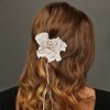 Unique Bargains Scalloped Ribbon Claw Clip 1 Pc - 2 of 4