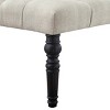 Syemin Ottomans and Benches Upholstered Bedroom Benches, Footrest Stool Accent Bench, Vintage Bedroom Bench End of Bed, Brown, 48"*16"*19.5" - 3 of 4