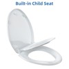 Toilet Seat Cover, PP Quick-Release Structure Toilet Seat, White Easy-Remove Design for Simple Cleaning - 2 of 4