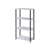 Industrial Bookshelf Metal Frame 4 Open Shelves for Small Rooms or Home Offices 44in Tall-3irtyhousy - 2 of 4