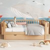 Twin Size Wood Platform Bed with Rails and Drawers for Girls and Boys Bedroom - 4 of 4