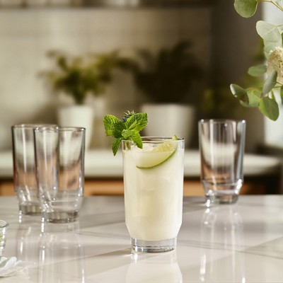 Merida Clear Glass Tumbler and Rocks Set, 8-Piece