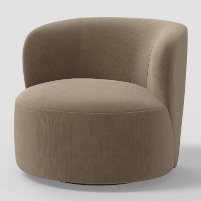 Madalyn Swivel Chair in Titan Walnut - Threshold™