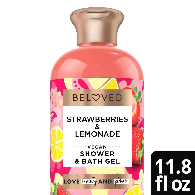 Beloved Shower &#38; Bath Gel Body Wash - Strawberries &#38; Lemonade - 11.8 fl oz, 1 of 6