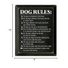 Slickblue Rustic Dog Lover Wall Decor – 10 Funny Dog Rules Sign – Pet Humor Wooden Accent – 9x12 inches, Color Options - 3 of 3