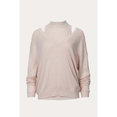 Women's NIVA CUTOUT SHOULDER SWEATER - J.ING