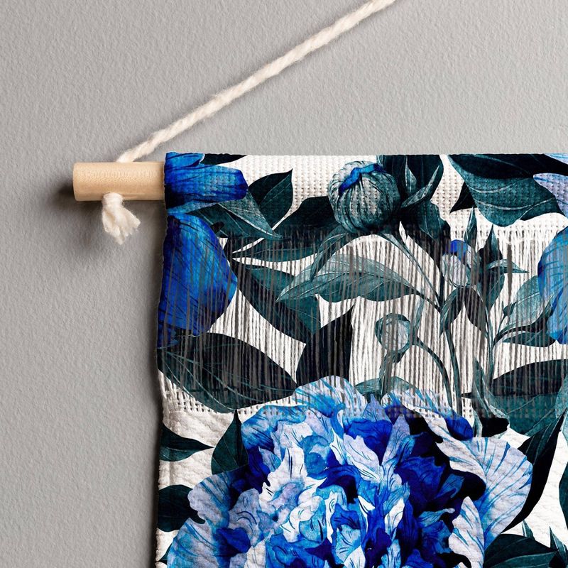Marta Barragan Camarasa Indigo Floral Wall Hanging Portrait Blue - Deny Designs, 4 of 7
