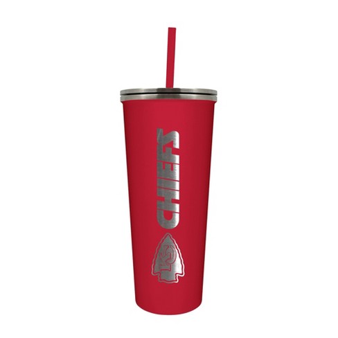 Nfl Kansas City Chiefs 24oz Skinny Tumbler With Straw : Target