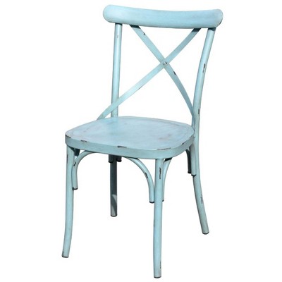 Brookwood 2pk X-Back Chairs - Blue - Courtyard Casual