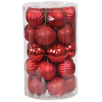 R N' Ds Christmas Snowflake Ball Ornaments - Red And White - 76 Pack :  Target