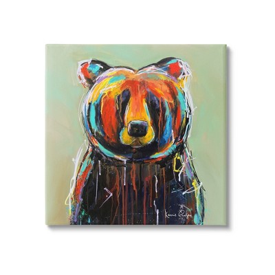 Stupell Industries Abstract Urban Bear Graffiti Canvas Wall Art : Target