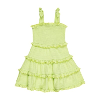 Derek Heart Little Girls Crinkle Knit Tiered Dress
