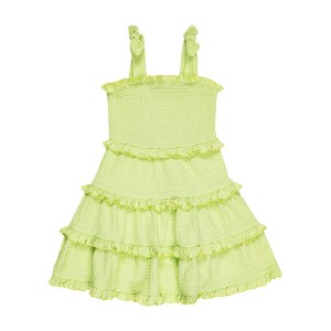 Derek Heart Little Girls Crinkle Knit Tiered Dress - 1 of 2
