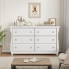 Garvee 6 Dresser for Bedroom, 47.2" Wide Drawer Dresser with Storage Freestanding, Wooden Closet Storage Chest for Living Room, Natural Oak - 2 of 4