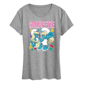 Women's - Smurfs - Smurfette Short Sleeve Graphic T-Shirt - 1 of 4