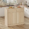 Tilt Out Trash Cabinet, with 10 Gallon Storage, Hidden Freestanding Garbage Can Cabinet Laundry Hamper for Kitchen Dining Living Room - 3 of 4