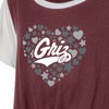 NCAA Montana Grizzlies Girls' White Tie T-Shirt - 3 of 3