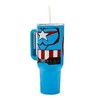 Marvel Captain America Costume & Shield Blue 40 Oz Stainless Steel Tumbler - 4 of 4