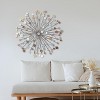 LuxenHome Silver, Black, and Gold Iron Metal Round Abstract Wall Decor - 2 of 4