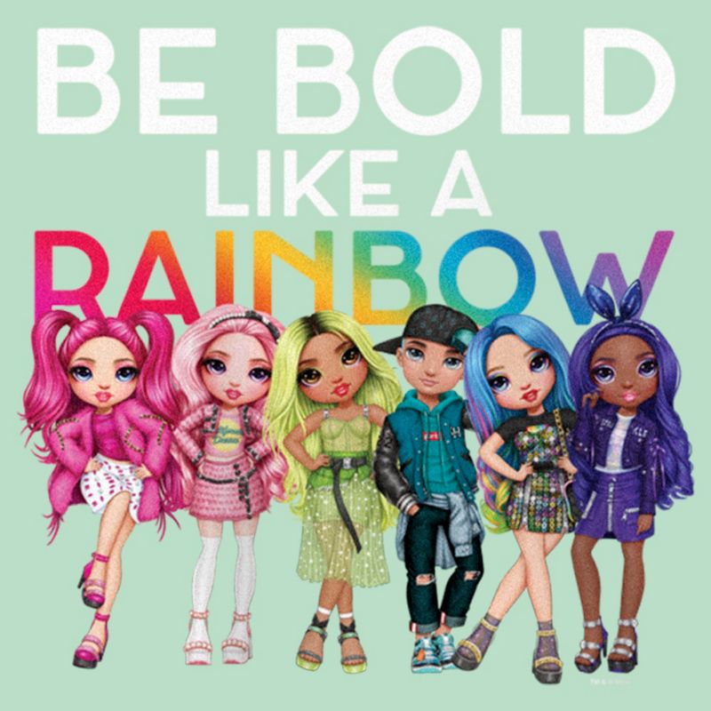 Girl's Rainbow High Be Bold Like a Rainbow T-Shirt, 2 of 5