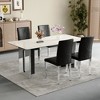 KWPZQEB Dining Chairs Set, Modern Kitchen Chairs with Metal Legs & PU Leather Cushion for Living Room Dining Room Restaurant - 4 of 4