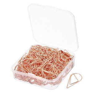 Unique Bargains Drop-Shaped Metal Prevent Tearing Pages Home Office Paper Clip 150 Pcs - 1 of 4