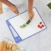 JoyJolt Cutting Board Set Cutting Boards for Kitchen-Non Slip Large & Small Chopping Boards; Meat Cutting Board with Juice Groove-White & Purple - 3 of 4