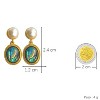 Women's Classic Pearl Drop Earrings, Gold-Toned with Abalone Shell & Pearl Design - 4 of 4