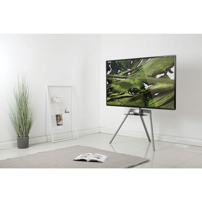 Mount-It! Easel TV Stand & Portable TV Tripod Holds Up to 88 Pounds and Fits 43 - 65 Inch Flat & Curved Screens, Quickly Assembles with SNAP-Lock, 3 of 9