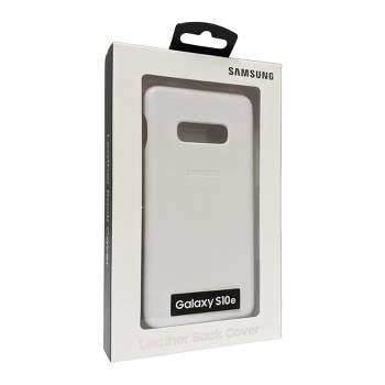 Samsung Leather Back Cover for Galaxy S10e - White