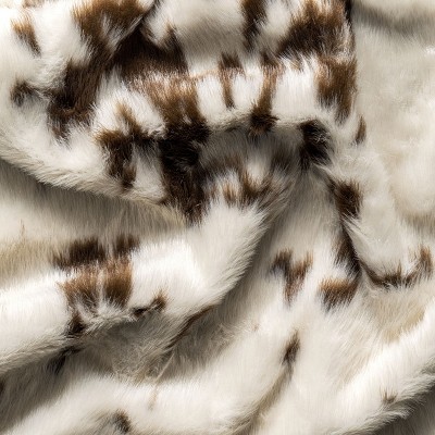 EcoChic Brown Faux Cowhide 5' x 7' Washable Area Rug