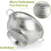 Colander Stainless Steel 3-Quart, Strainer for Kitchen Food, Dishwasher Safe - 3 of 4