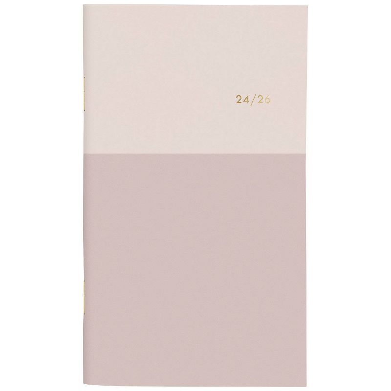 Sugar Paper Essentials 2024-25 Monthly Planner 6.25&#34;x3.75&#34; Pink and Rose Colorblock, 1 of 7