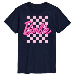 Men's - Barbie - Checkered Logo Short Sleeve Graphic T-Shirt - 1 of 4