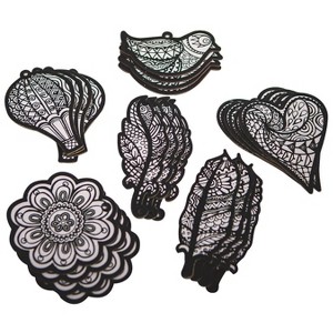 S&S Worldwide Velvet Art Everyday Ornaments Pk24 - 1 of 4