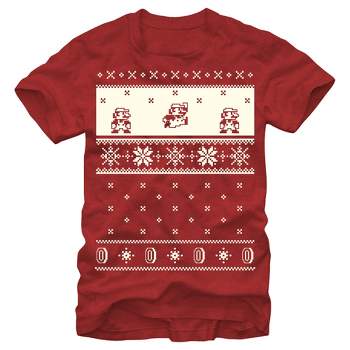 Men's Nintendo Christmas Sweater Mario T-Shirt