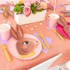 Jollity & Co. - Chocolate Bunny Dinner Plates - Pack of 8 Paper Plates, 2 of Each Color - 4 of 4