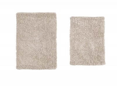 Fantasia Bath Rug Collection Cotton Shaggy Pattern Tufted Set of 2 Bath Rug Set - Home Weavers