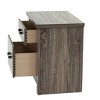 Vynxaria Wood Nightstand - Gray Oak Color, 24" x 16" x 24"H, Versatile Design, Bedroom Essential - 4 of 4