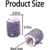 TruAIR Bling Valve Stem Caps, Crystal Rhinestone Tire Covers for Cars - 3 of 4