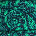 navy/emerald decor paisley