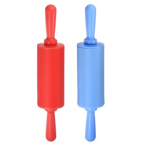 Unique Bargains Silicone Small Smooth Non-stick Heat-resistant Rolling Pins 2 Pcs - 1 of 4