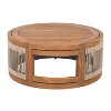 Dexmalle Handwoven Rope Accent Boho Coffee Table - 4 of 4