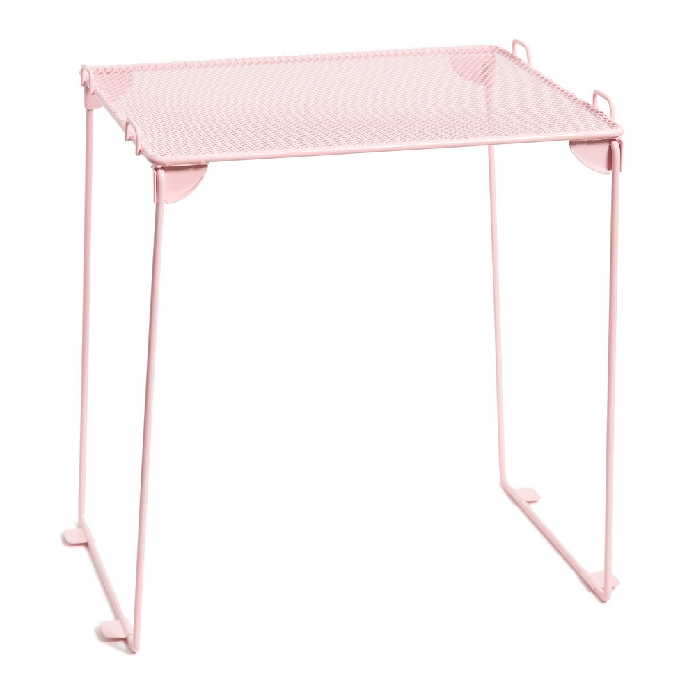 U Brands 12" Mesh Locker Shelf Preppy Pink 3 of pack 