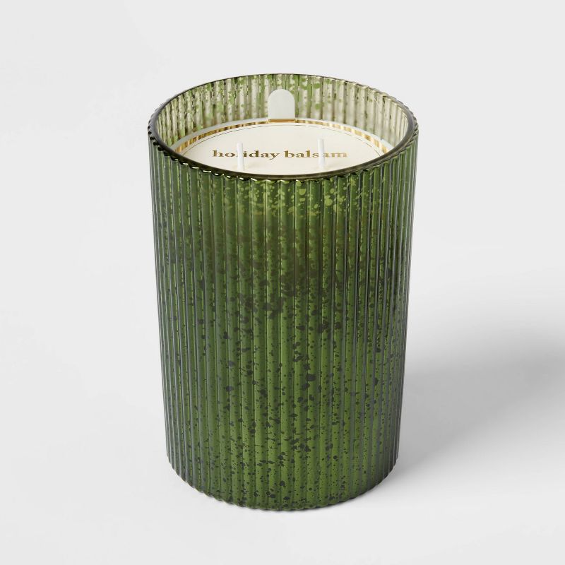 19oz Large Mercury Jar Candle Holiday Balsam Green - Threshold&#8482;, 1 of 5