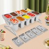 YIYIBYUS Inclined Expandable Spice Rack Set, Countertop Condiment Holder - 3 of 4
