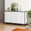 Famapy Modern Horizontal Dresser For Bedroom Multifunctional Chest Of Drawers Living Room White - 2 of 4