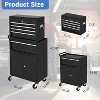 5-Drawer Rolling Tool Chest, Heavy Duty Steel Tool Box with Locking Wheels & Auto-Lock Drawers, Detachable Top Storage Cabinet for Garage & Workshop - 2 of 4