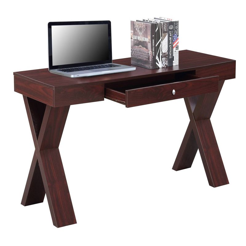 Newport Wood Writing Desk with Drawer - Breighton Home, 4 of 8